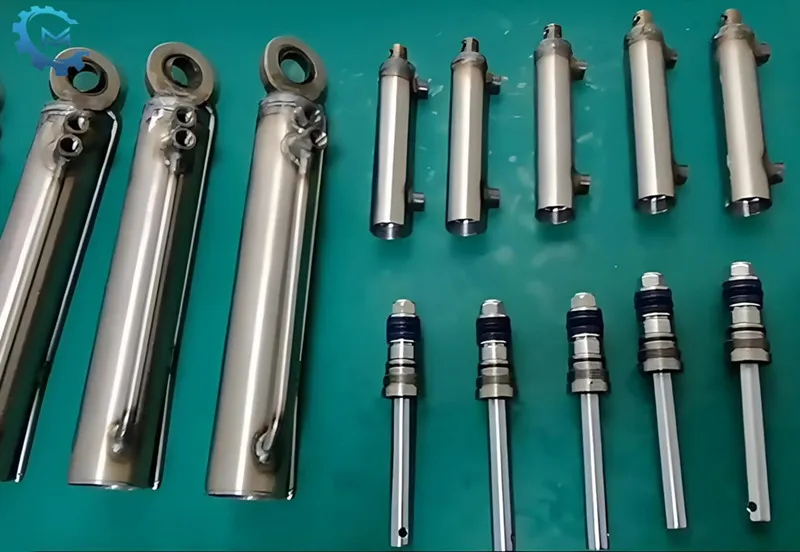 What causes the hydraulic cylinder piston rod to vibrate?